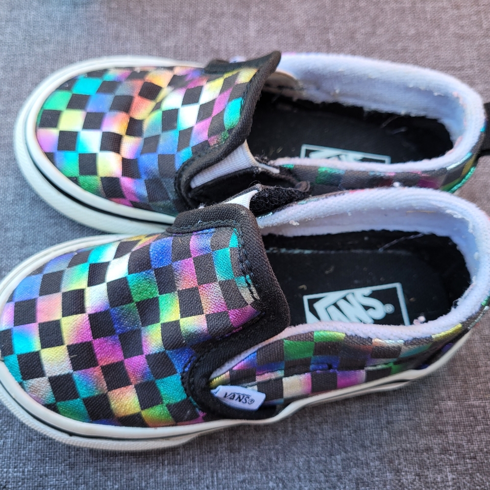 Vans Iridescent Checked Slip On
